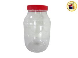 FRASCO PET CRISTAL 4000CC REDONDO 30CM MEGA ENVASE (ALI0000155/232182)