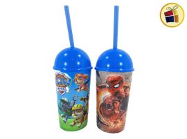 VASO PLASTICO PERSONAJE CON SORBETE 17CM STYLO ALPHA (4484/952656)