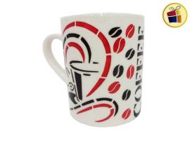 "P.R" JARRO MUG  CERAMICA COFFEE BESOS 10CM FLUSS (BLC255/965717)