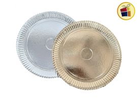BANDEJA REDONDA Nº4 LABRADA ORO Y PLATA (5011/18174) COMERCIAL DAVIES               