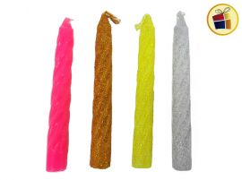 VELONCITO TORNEADO LISA/CON BRILLO X1 (927816) COTILLON FANTASIA 