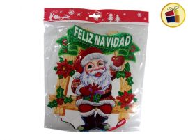 CARTEL FELIZ NAVIDAD BRILLOSO 25CM FLUSS (010-18-2/000028)