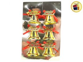ADORNO CAMPANAS NAVIDEÑAS  X6 FLUSS (57690/185-18-3/000037)