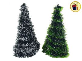 ADORNO PINO NAVIDEÑO NEVADO Y VERDE 25CM FLUSS (D031-19-5/031191/077018)