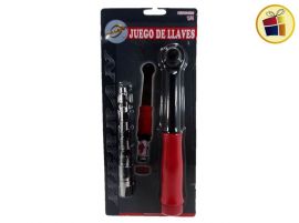 (50/30%) JUEGO DE LLAVES TUBO+CRICKET EN BLISTER (310098)