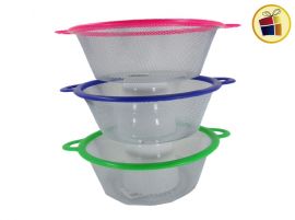 CERNIDOR Y TAMIZADOR PLASTICO 23CM POKA (NS040122/401221)