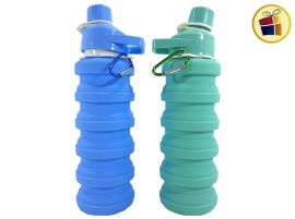 BOTELLA DEPORTIVA SILICONA EXPANDIBLE 25CM POKA (NS319883/198831)