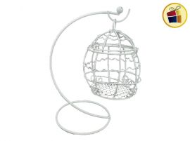 PORTA VELA JAULA COLGANTE DE METAL 10CM (010244/DD10477)