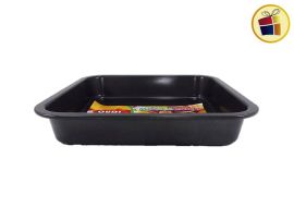 ASADERA ANTIADHERENTE  METAL CUADRADA 24CM (054439/DL1273)