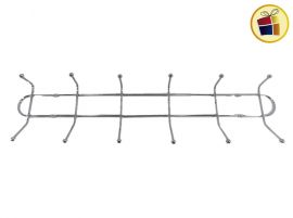 PERCHERO METAL X6 CROMADO DOBLE PUNTA 8CM (069600/DL2556/PP3022/070309)