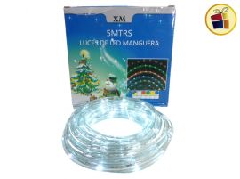 LUZ LED MANGUERA 5 MTS BLANCA ((CH))(110383/127)