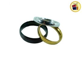 ANILLO ALIANZA ACERO PLATA/DORADA (194376/HB99229/99227)