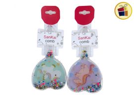 CEPILLO CABELLO ACRILICO CORAZON INFANTIL (77015/05-22-28)