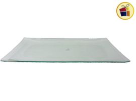 CENTRO DE MESA DE VIDRIO RECTANGULAR 40X22CM (63039/DD6303)
