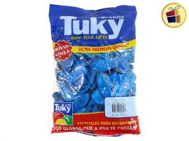 (P.VA.)GLOBO TUKY TURQUESA 9" X50 UND (000482/6069/06907) DERPOL TUKY