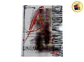 O.F.M5%CUADERNO AMERICA 29.7 NICAS C/ESPIRAL X80HJS RAYADAS (653714)