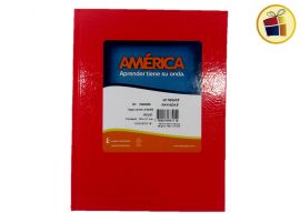 CUADERNO AMERICA X42HJS T/CARTON ROJO (675112/675118)       