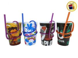 VASO PLASTICO ESTAMPADO INFANTIL SORBETE LOCO DIAWARA (4532/554443)