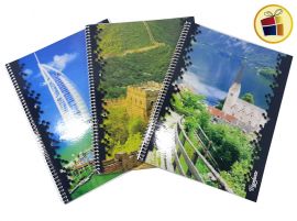 O.F.M5%CUADERNO TRIUNFANTE 29.7 PIXELES C/ESPIRAL X80 HJS RAYADO (142147)