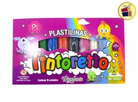 PLASTILINA X10 BARRITAS V/ COLORES TINTORETTO (500046)