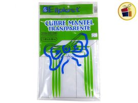 CUBRE MANTEL RECTANGULAR TRANSPARENTE 1.40X1.80MTS ELIPLAST (082/000828)