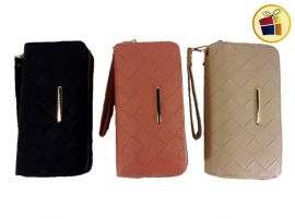 BILLETERA PARA DAMA ROMBOS DOBLE CIERRE (35418/47-6-2)