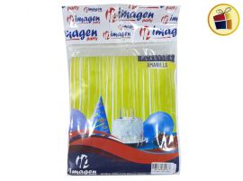 (P.R.C1.C2.)CORTINA/LLUVIA  PLASTICA V/COLOR P/CUMPLE (30973) IMAGEN PARTY 
