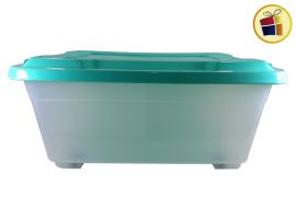 ORGANIZADOR RECTANGULAR CON TAPA Y RUEDAS MEDIANO 48LTS 60X42X25CM DIF PLAST (451/040609) 