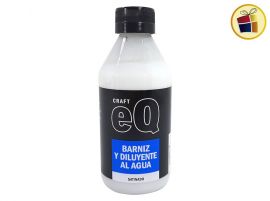 BARNIZ Y DILUYENTE AL AGUA SATINADO 250 CC EQ (205935)