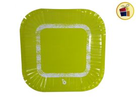 PLATO X8 UND CUADRADO CHICO PASTEL AMARILLO (48589) OTERO