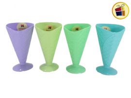 COPA PARA HELADO CUCURUCHO PLASTICA COLOR BEAUTY (900200/566889) 