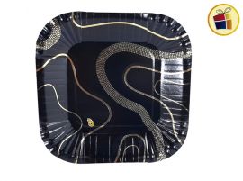 PLATO X8 STAMP ONDAS NEGRO (SON501/03018) OTERO 