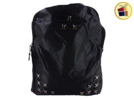 MOCHILA TELA AVION MEDIANA CON APLIQUE METAL X (11475/03903)