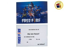INVITACION FREE FIRE X10 (9100/02950) GOL MUNDO