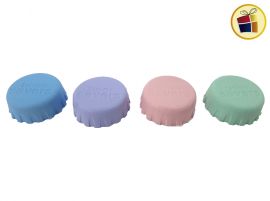 TAPA DE GOMA PARA CERVEZA COLORES PASTEL 3CM (7518/352068)