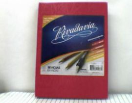O.F.M5%CUADERNO RIVADAVIA X98 HJS T/C ROJO (155379)