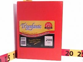 CUADERNO TRIUNFANTE X200 HJS T/C ROJO (367120)