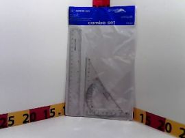 SET GEOMETRIA  20CM TRANSPARENTE X4 PCS ATHAND (348-14-3/814306/831999/P144-19-1/501911) 