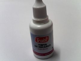 TINTA PARA SELLOS NEGRA 30ML TRABI (034301)
