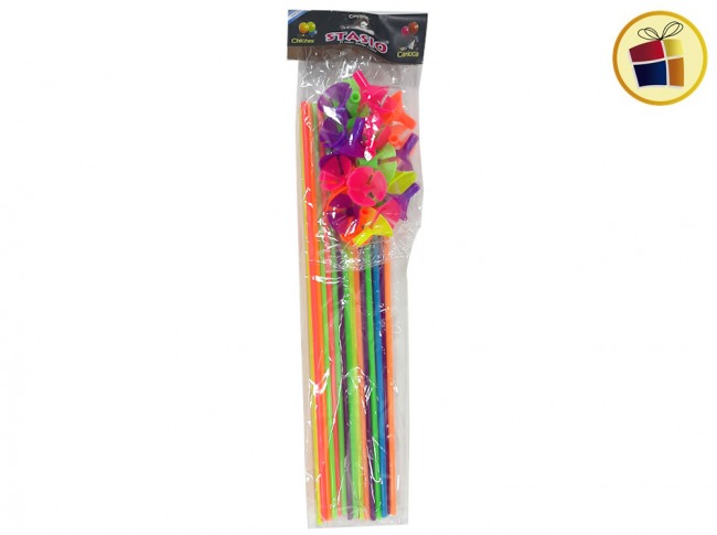 (P.R.G.C1.C2.)PORTA GLOBO PASTEL CELESTE Y MULTICOLOR VIOLETA /NARANJA X25 UND (81191/008119-PC) ZABAWA