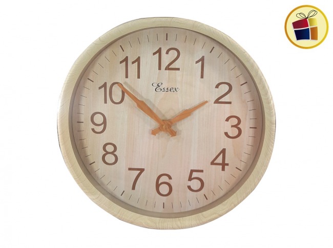 RELOJ PARED MARCO SIMIL MADERA CLARA 30CM SHIPY (CA4867/418637)
