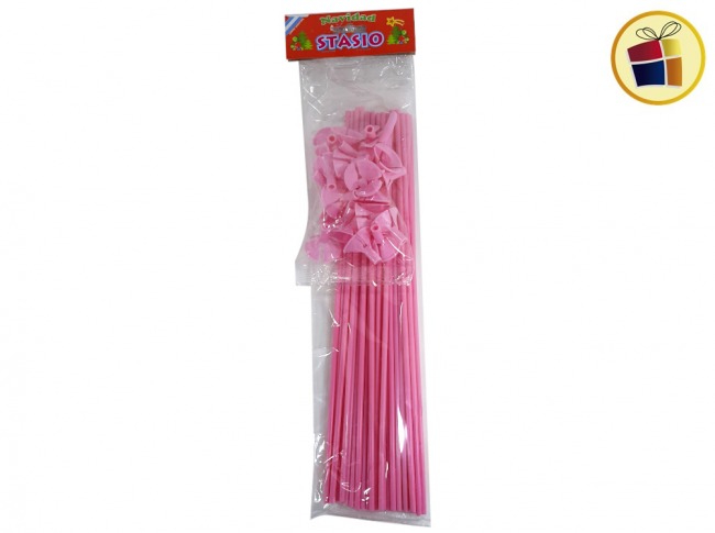 (P.R.G.C1.C2.)PORTA GLOBO X 25 ROSA PASTEL (008119-PR/81194) ZABAWA