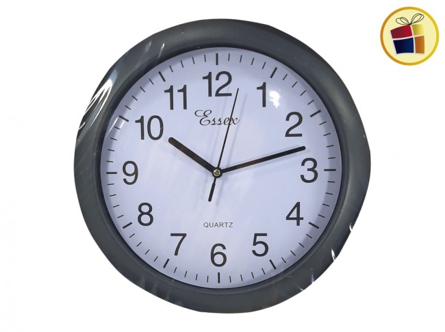 RELOJ PARED 28CM MARCO BOMBE GRIS POKA (CA4783/047837)