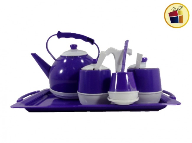 "O.F"."P.C1.C2"SET DE MATE CON BANDEJA 5 PCS PERSONAJE EN BOLSA DEL GUERCIO (789018)