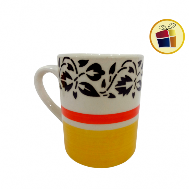 "P.R" JARRO MUG  CERAMICA FLOREADA 10CM FLUSS (BLC260/965212)