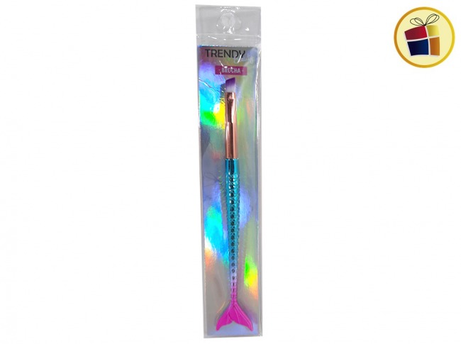 BROCHA DE MAQUILLAJE RECTA COLA SIRENA TRENDY (45766/14576)