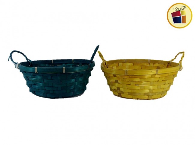 PANERA DE MIMBRE OVAL VARIOS COLORES 24X10 (957558/BM62706OV)