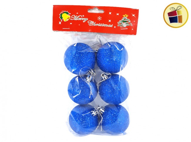 GLOBO N°6 X6 AZUL CON BRILLO FLUSS (BX-0032/700329)