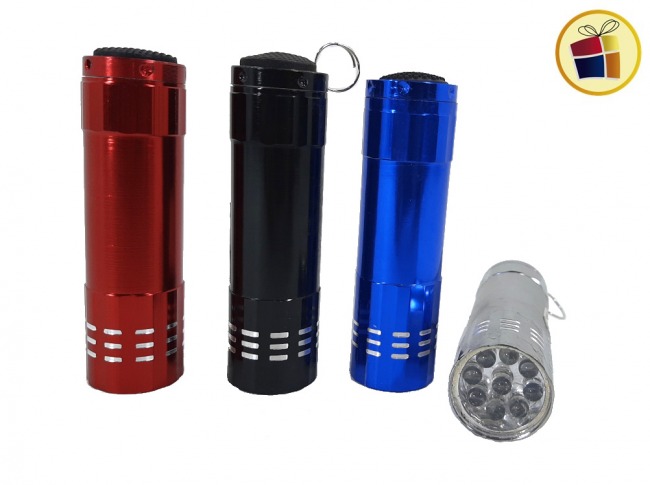 LINTERNA METAL 9 LEDS CHICA (550635/41968)