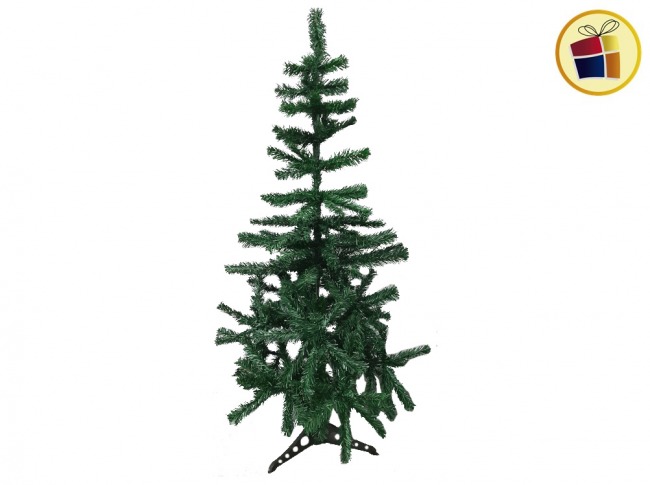 ARBOL NAVIDEÑO 120CM VERDE DOBLE FRONDOZO PATAS PLASTICA FLUSS (573-17-9/000093) 